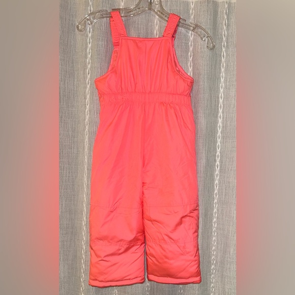 Carter’s pink/peach snow overall pants. Sz 4T - Picture 4 of 11